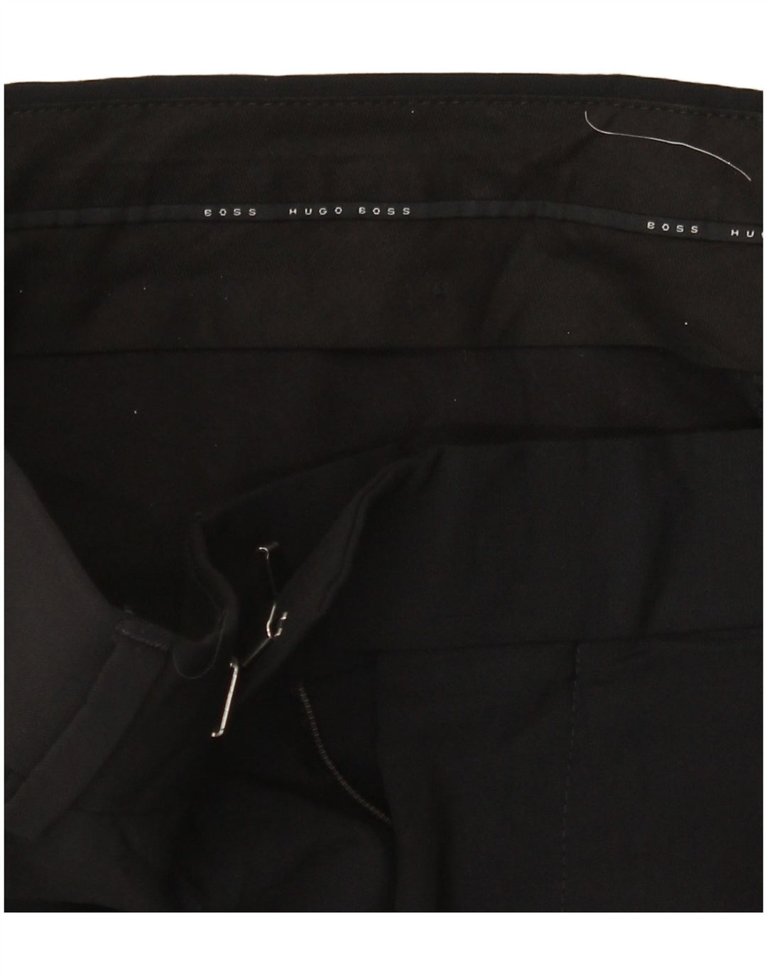 Pantaloni da abito dritti da donna Hugo Boss W36 L30 neri
