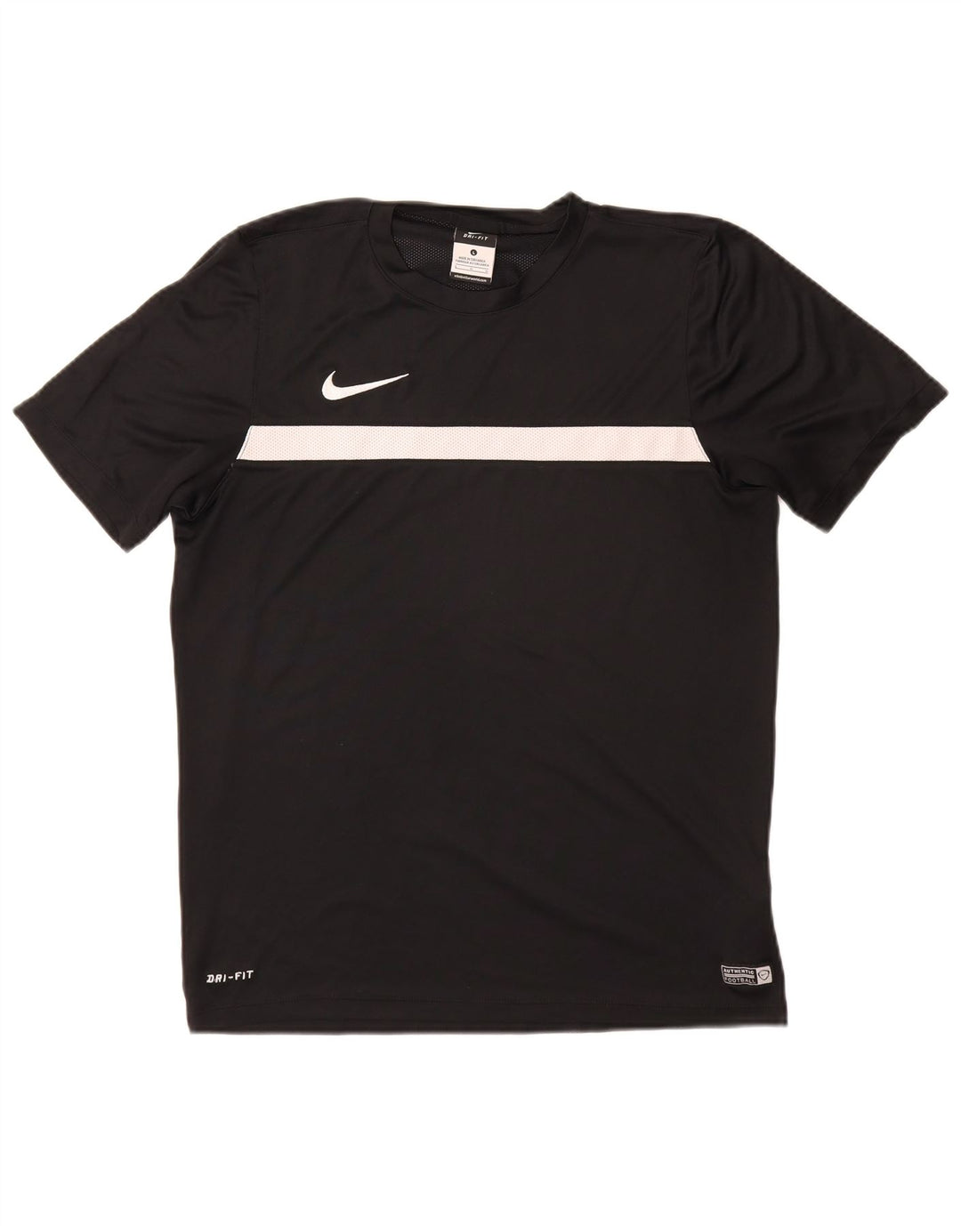T-shirt NIKE da uomo Dri Fit, grande, in poliestere nero