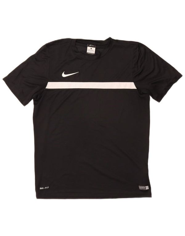 T-shirt NIKE da uomo Dri Fit, grande, in poliestere nero