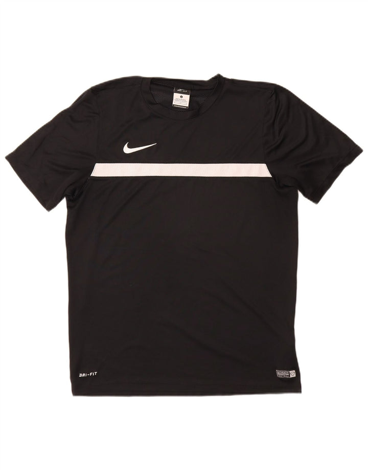 T-shirt NIKE da uomo Dri Fit, grande, in poliestere nero