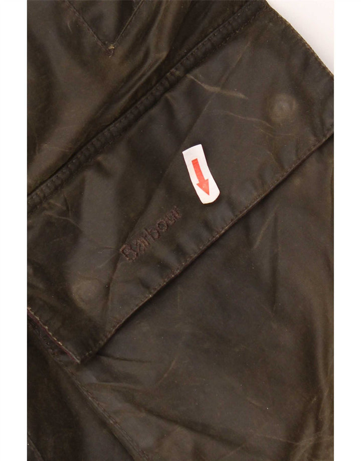 Giacca da uomo in cotone cerato Barbour UK 38 Cotone kaki medio