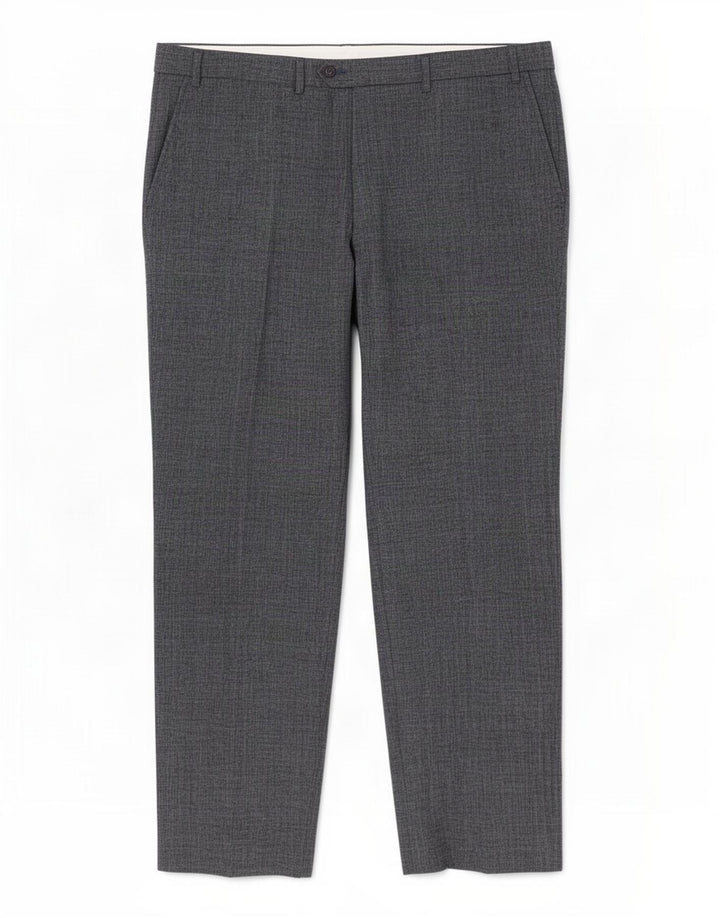 Pantaloni da abito dritti da uomo Marks & Spencer W42 L31 Lino grigio