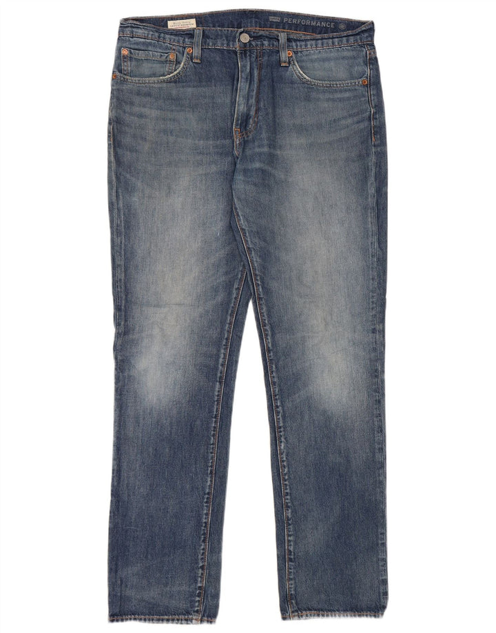 Levi's Uomo 511 Slim Jeans W33 L32 Cotone Blu