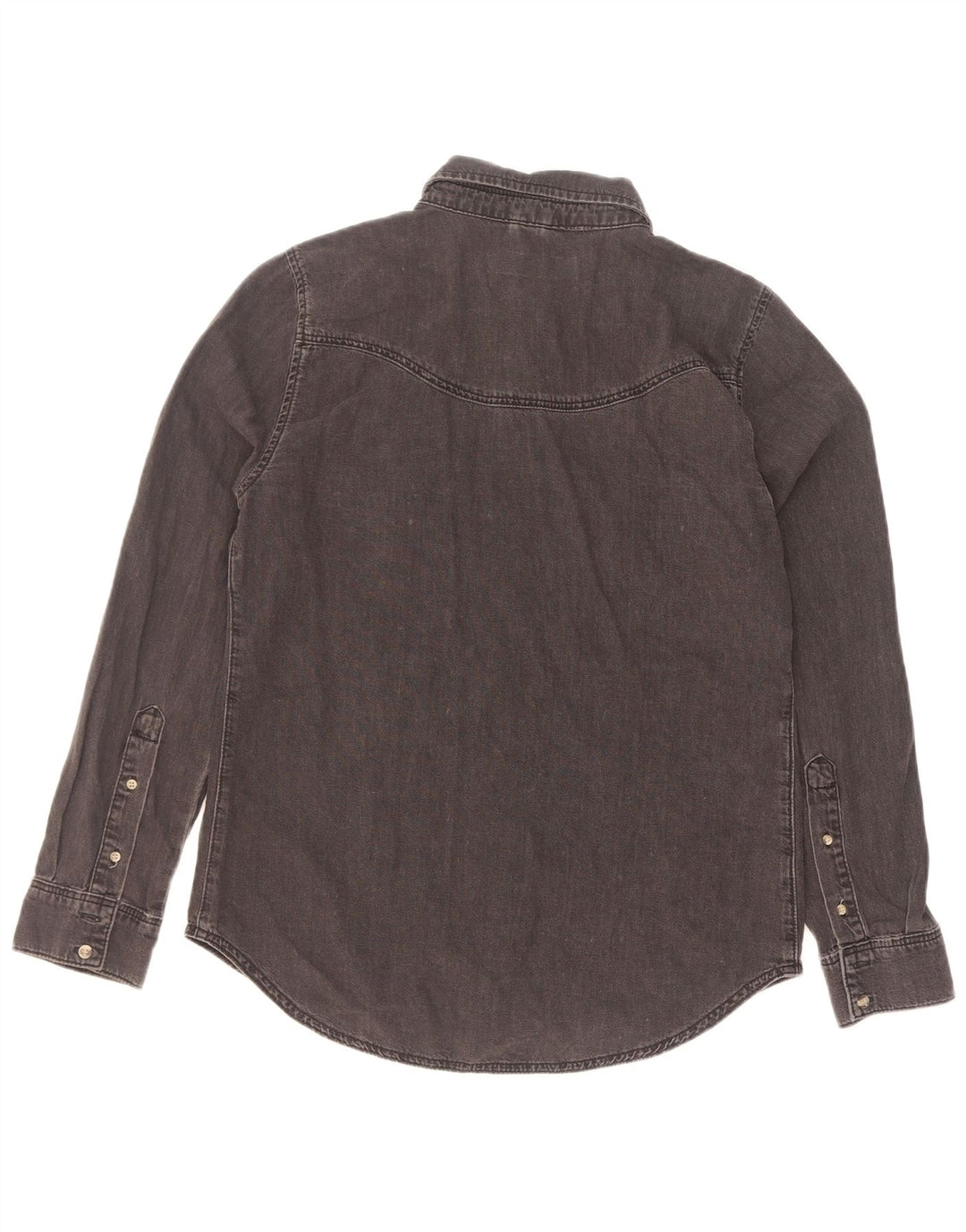 Camicia di jeans da donna Topshop UK 12 cotone nero medio