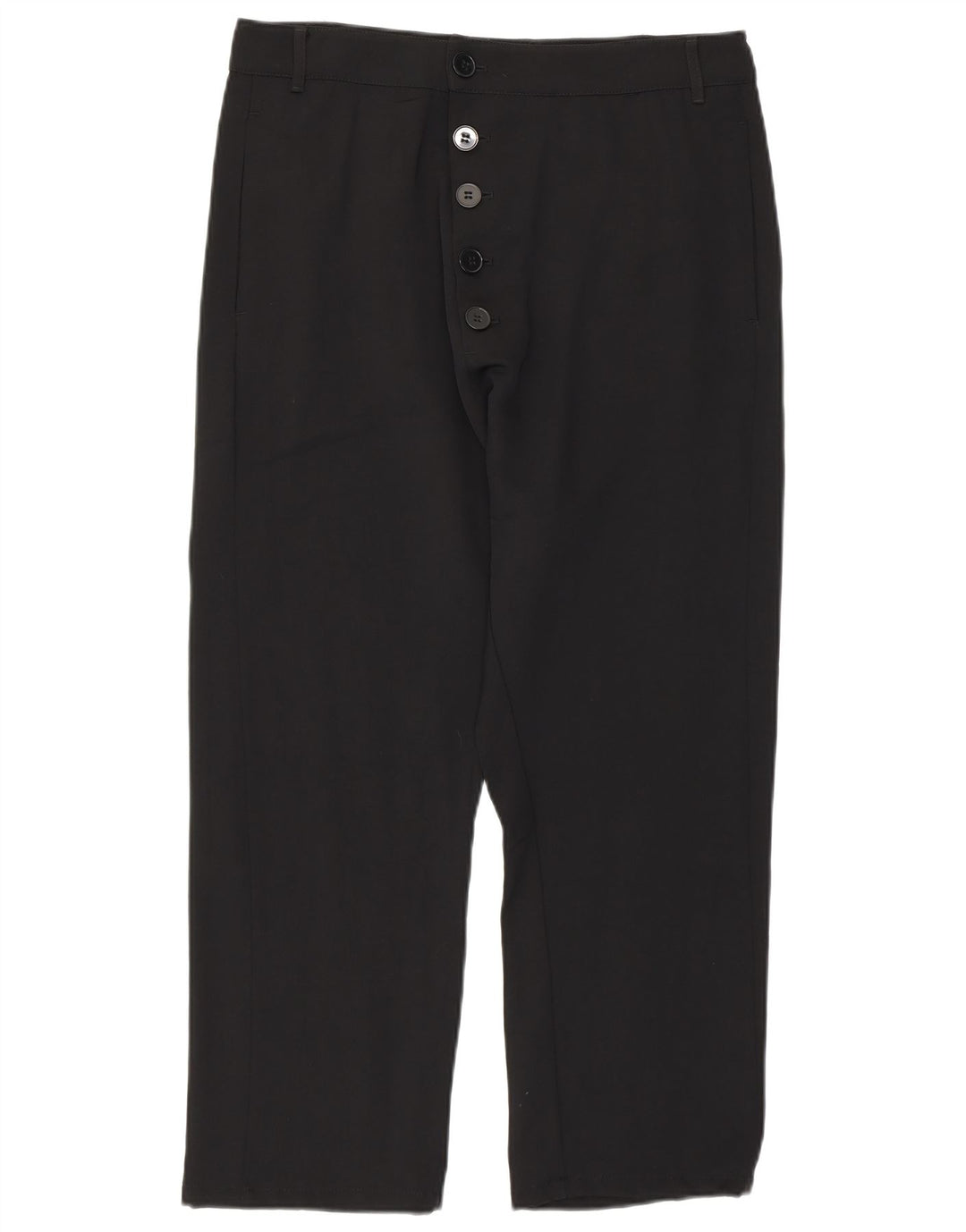 Pantaloni Capri dritti da donna ZARA medi W28 L23 Lyocell nero