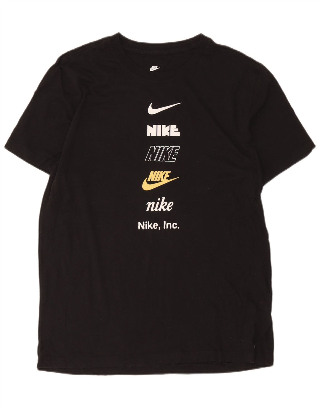 T-shirt grafica da uomo Nike Top grande in cotone nero
