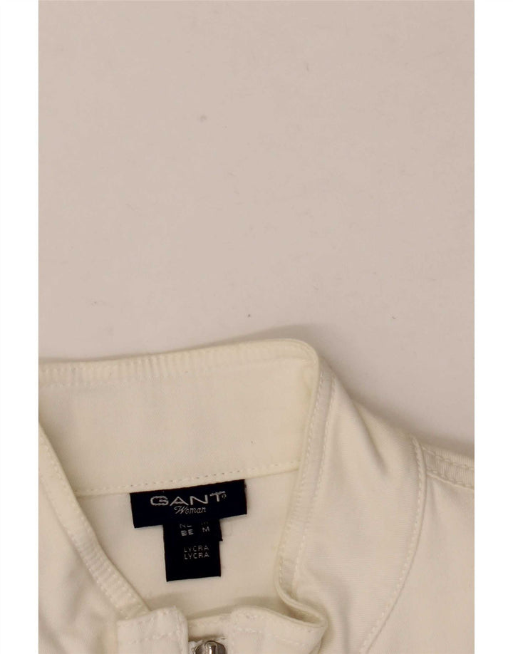 Giubbotto bomber da donna Gant UK 12 cotone bianco medio