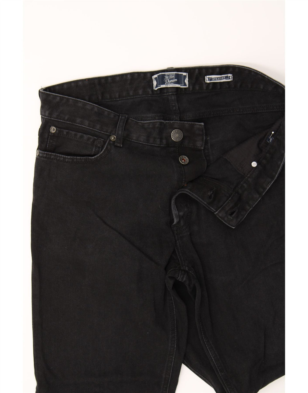 FAT FACE Mens Cropped Straight Jeans W34 L26 Black Cotton Vintage Fat Face and Second-Hand Fat Face from Messina Hembry 