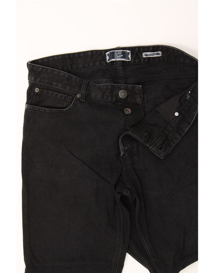 FAT FACE Mens Cropped Straight Jeans W34 L26 Black Cotton Vintage Fat Face and Second-Hand Fat Face from Messina Hembry 