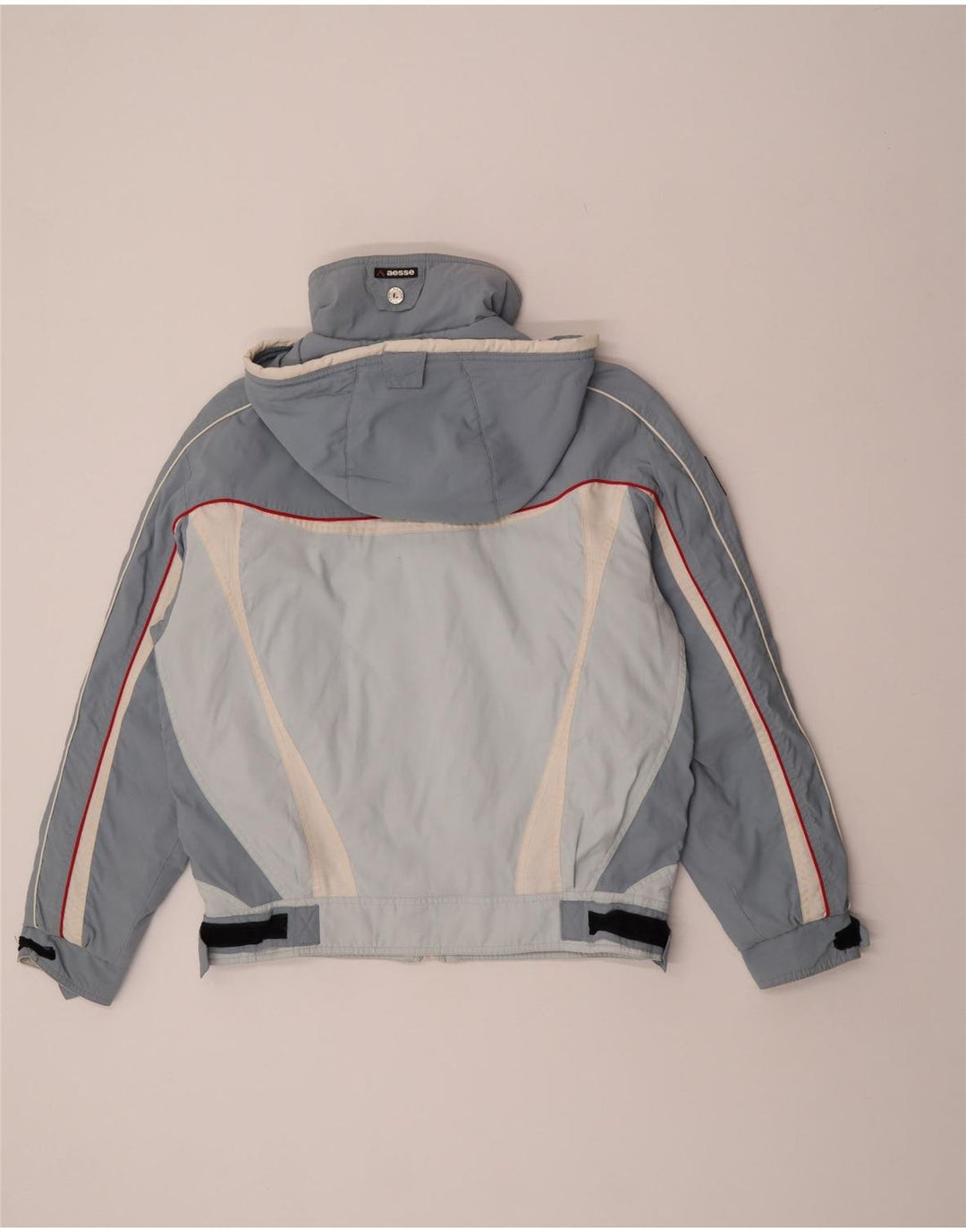 Giacca da sci da donna con cappuccio Aesse IT 48 XL Blu Poliestere Colourblock