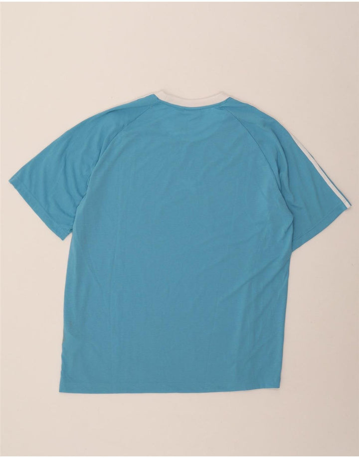 T-shirt da uomo Adidas Top 2XL poliestere a righe blu