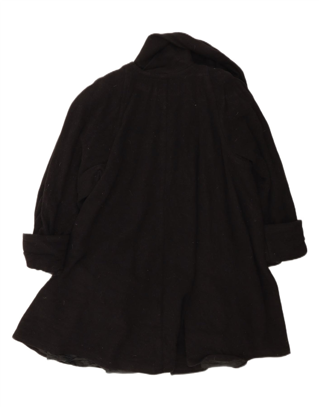 Cappotto da donna Louis Feraud UK 14 grande classico in lana vergine nera