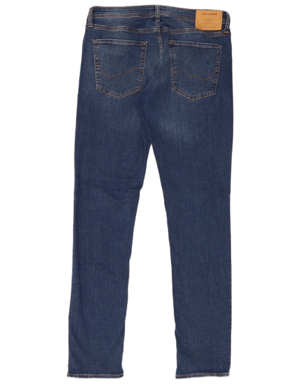 Jeans skinny da uomo a vita bassa Jack & Jones W34 L34 cotone blu