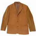 Giacca blazer da uomo in velluto a coste a 3 bottoni Zara EU 50 Colorblock beige medio