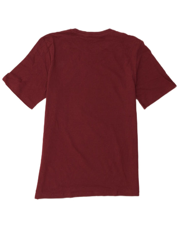 T-shirt grafica da uomo Jack & Jones Top in cotone bordeaux medio