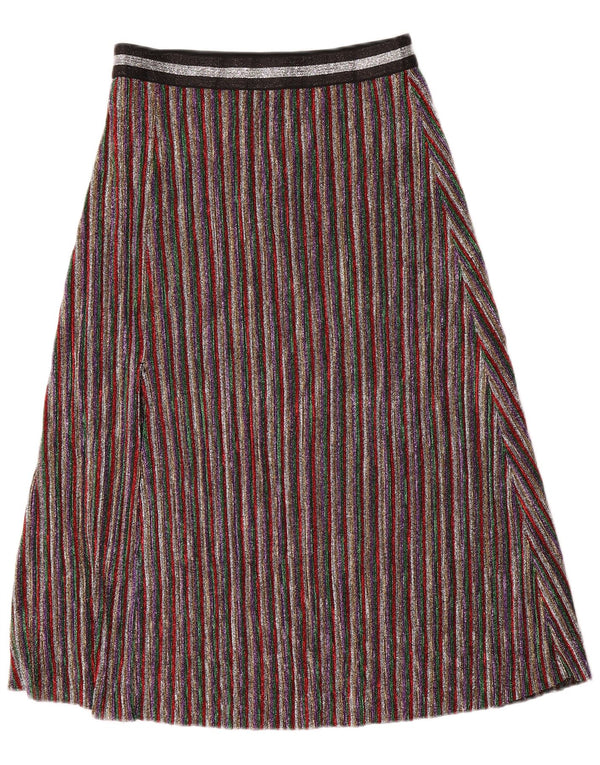 Topshop Womens A-Line Skirt UK 10 Small W30  Multicoloured Striped