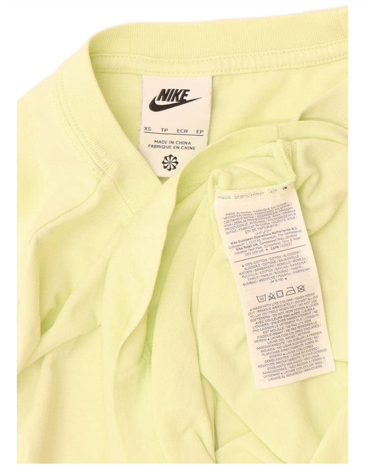 T-shirt Nike da uomo Top XS in cotone giallo