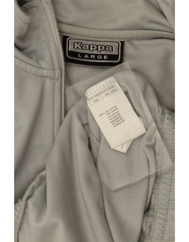 Giacca da ginnastica da uomo KAPPA grande in poliestere grigio