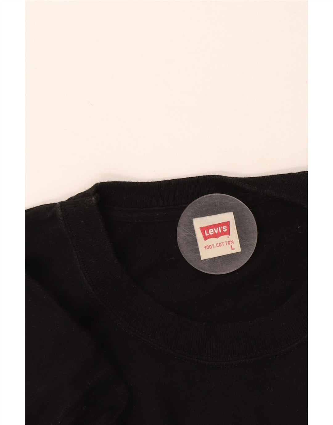 T-shirt da uomo LEVI'S Top grande in cotone nero