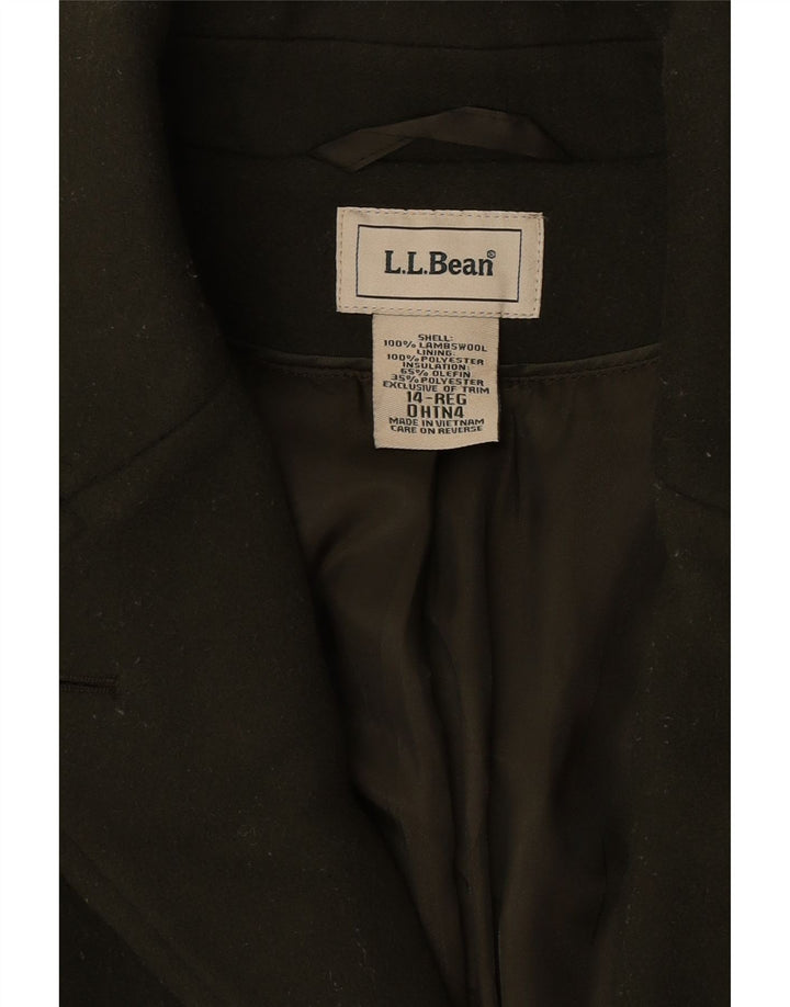Cappotto da donna L.L.Bean US 14 XL Lana d'agnello kaki