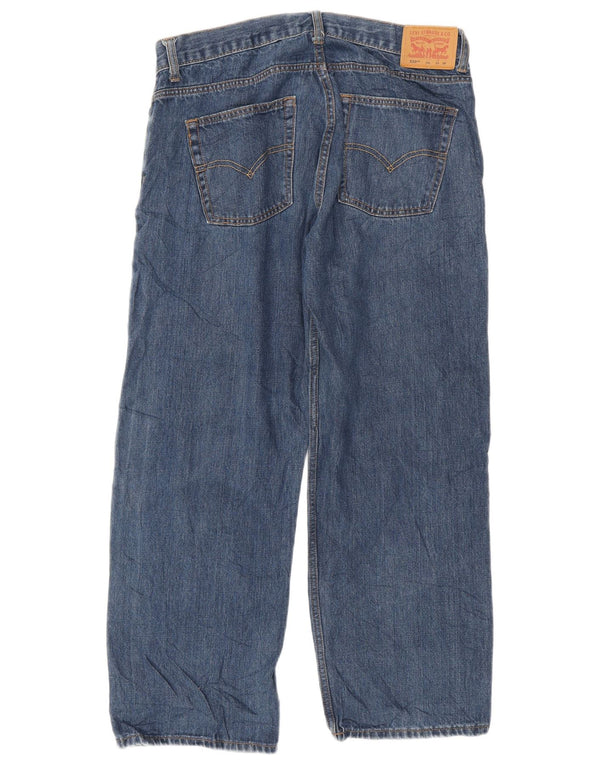 Jeans dritti Levi's Girls 550 vestibilità rilassata 13-14 anni W33 L28 Blu navy