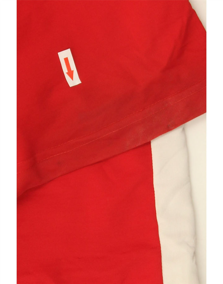 Pantaloni da tuta da uomo Zara Large in poliestere color block rosso