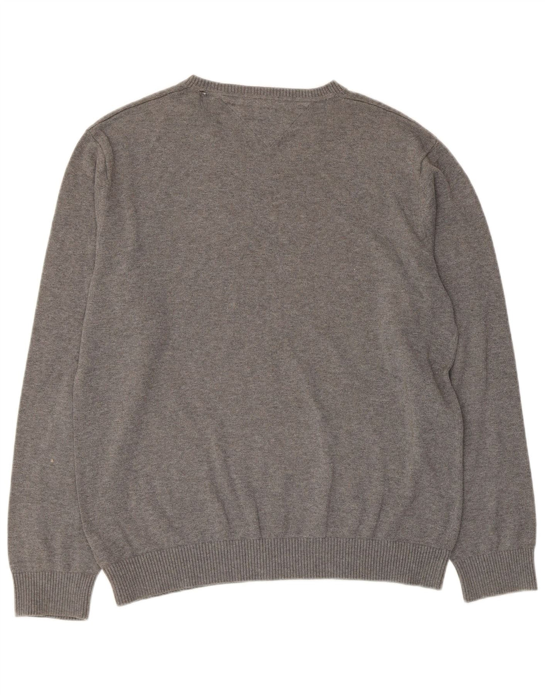 Tommy Hilfiger Uomo Maglione con scollo a V Maglione grande in cotone grigio