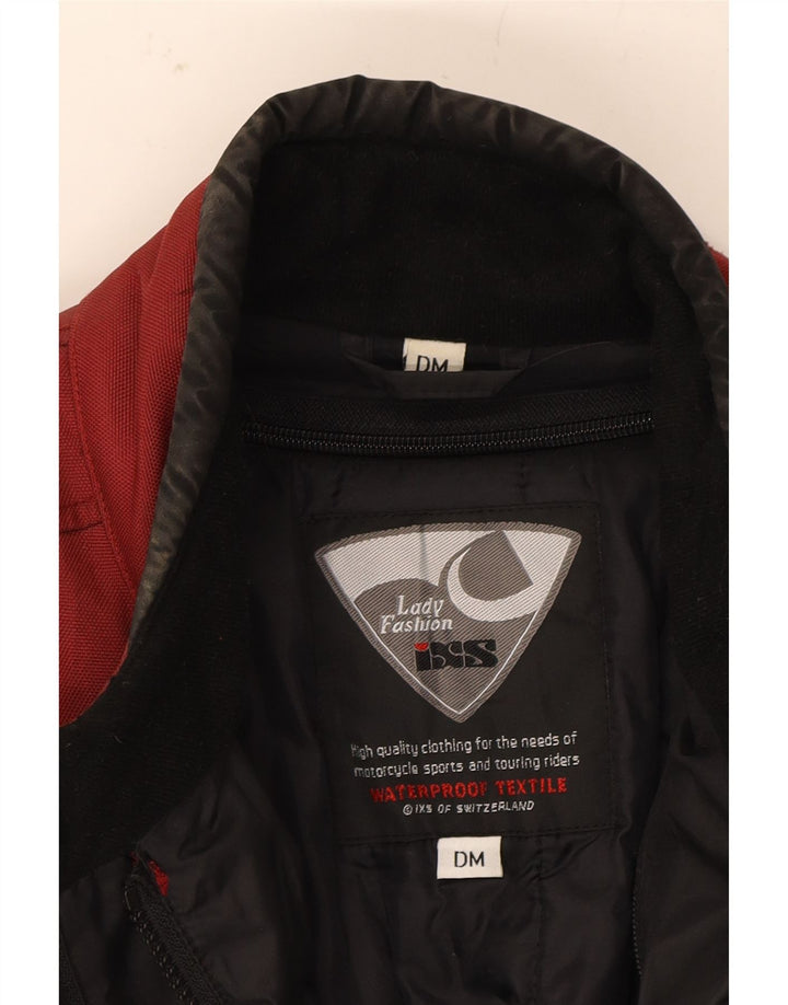 IXS Womens Moto Racer Rain Jacket UK 14 Medium Red Colourblock Polyester Vintage IXS and Second-Hand IXS from Messina Hembry 