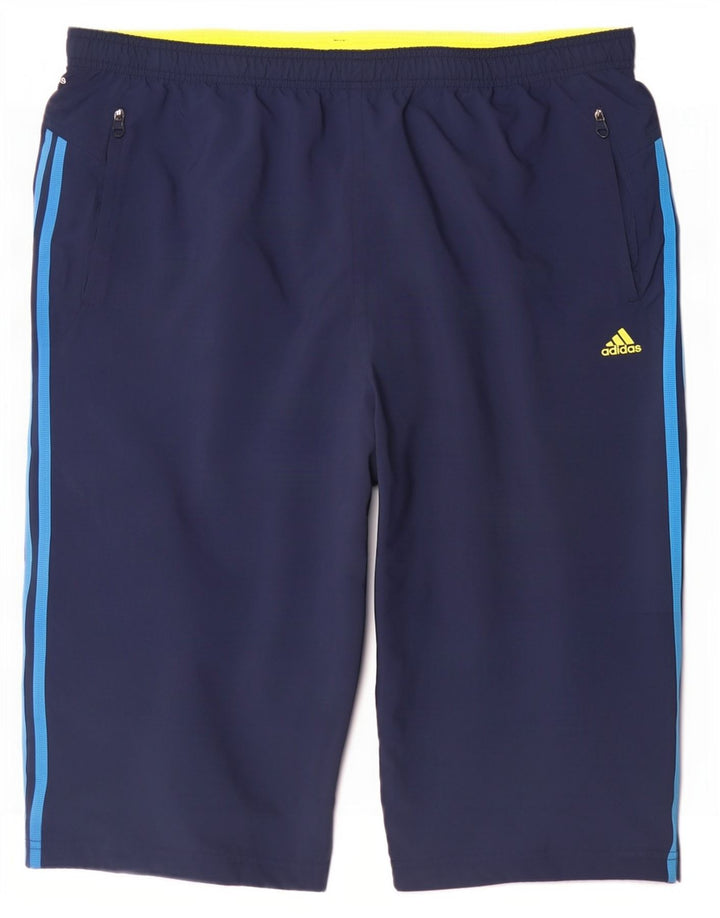 Pantaloncini sportivi Adidas Climacool Bermuda da uomo XL blu navy in poliestere