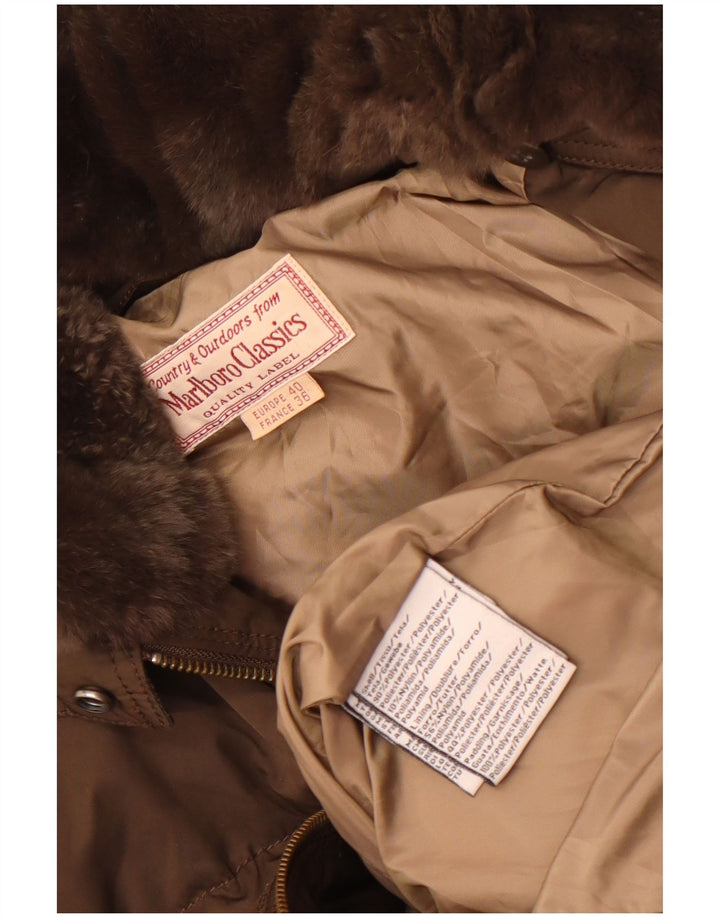 Cappotto imbottito da donna Marlboro Classics EU 40 Poliestere marrone medio