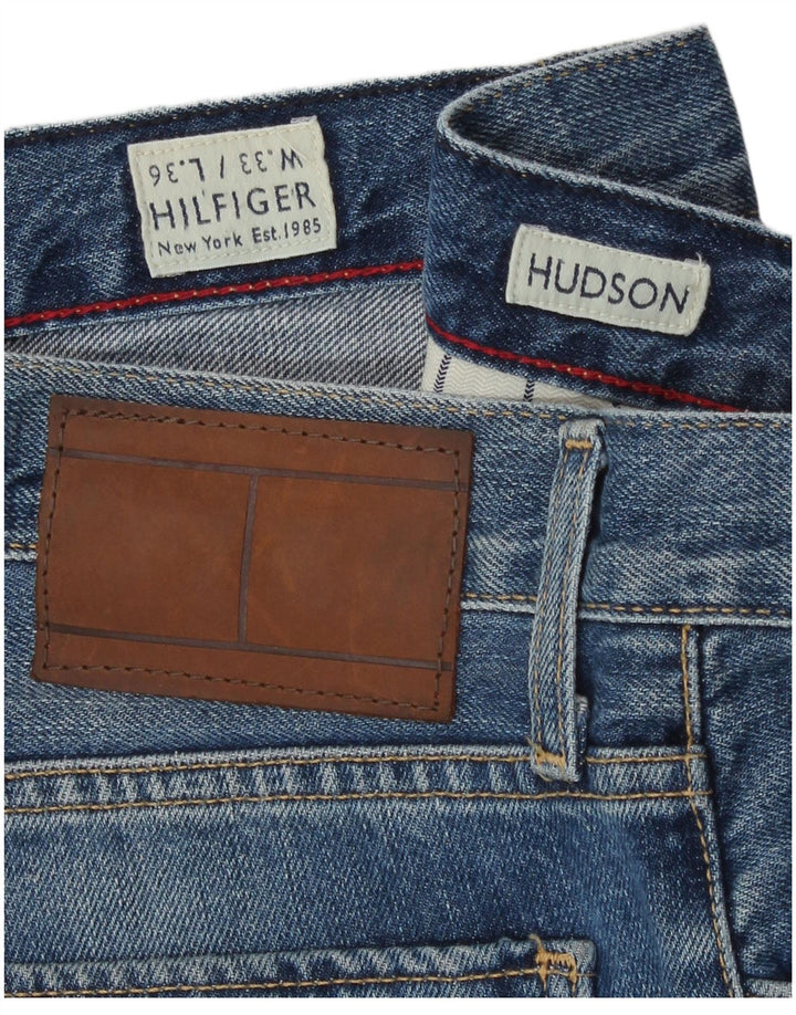 Tommy Hilfiger Uomo Hudson Jeans dritti W33 L33 Blu