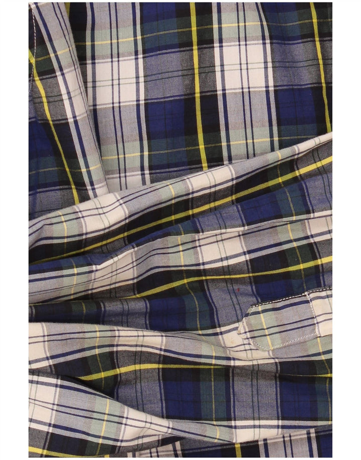 Camicia da uomo Nautica Large in cotone a quadri blu navy