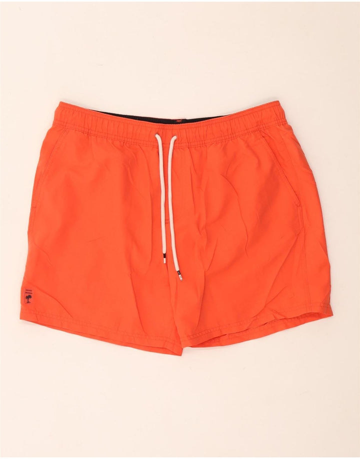 Pantaloncini da bagno da uomo Marks & Spencer grandi in poliestere arancione