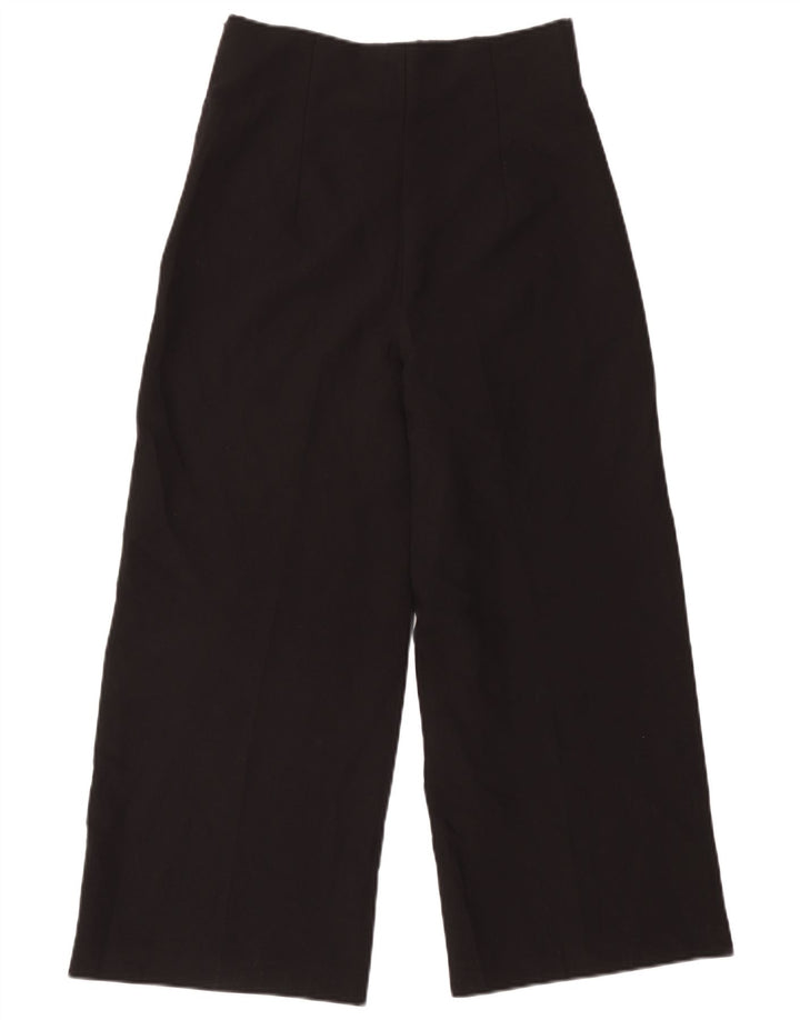 Pantaloni casual a gamba larga da donna Zara medi W28 L25 neri