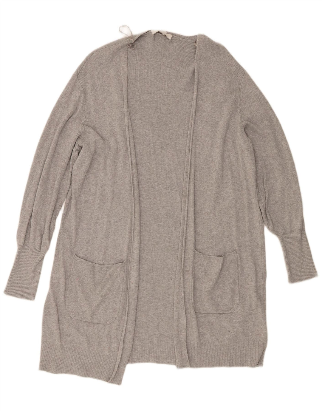 Maglione cardigan lungo da donna Marks & Spencer UK 16 Large Grey Flecked