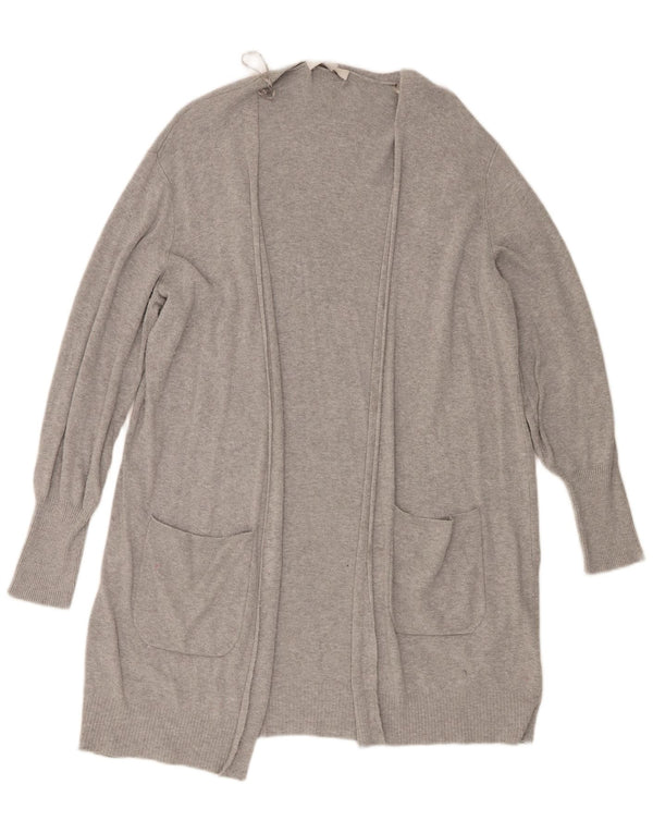 Maglione cardigan lungo da donna Marks & Spencer UK 16 Large Grey Flecked