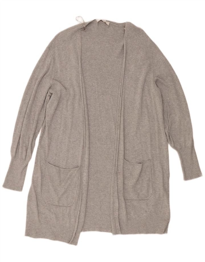 Maglione cardigan lungo da donna Marks & Spencer UK 16 Large Grey Flecked