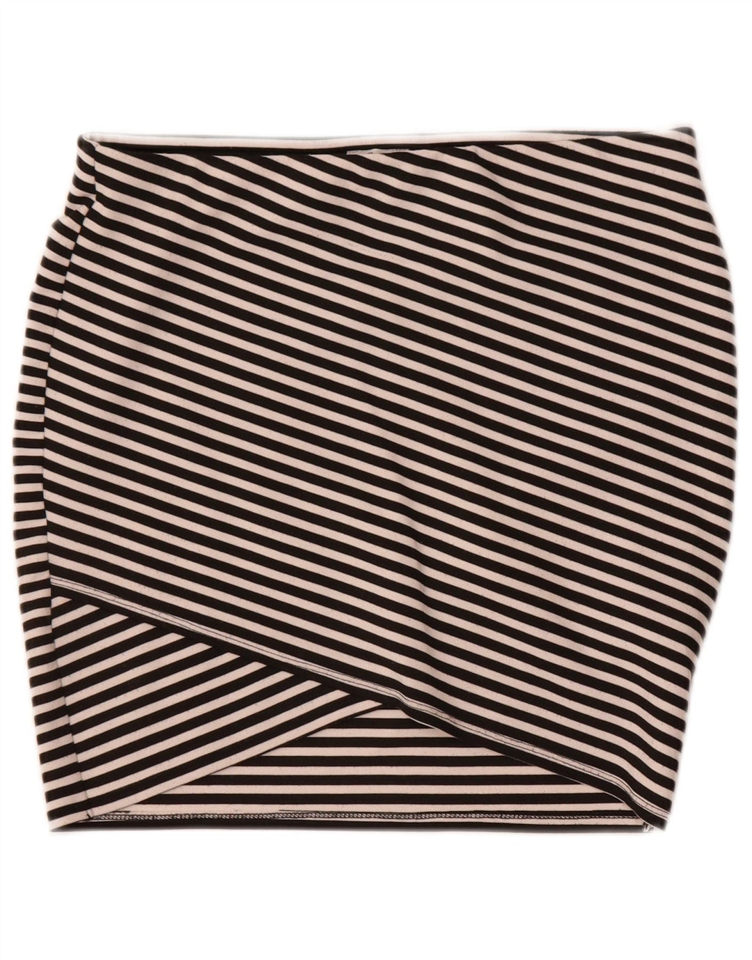 Minigonna Trafaluc da donna Zara media W28 poliestere a righe nere