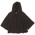 Cappotto a maniche corte con cappuccio corto da donna Penny Black UK 12 Medio Nero