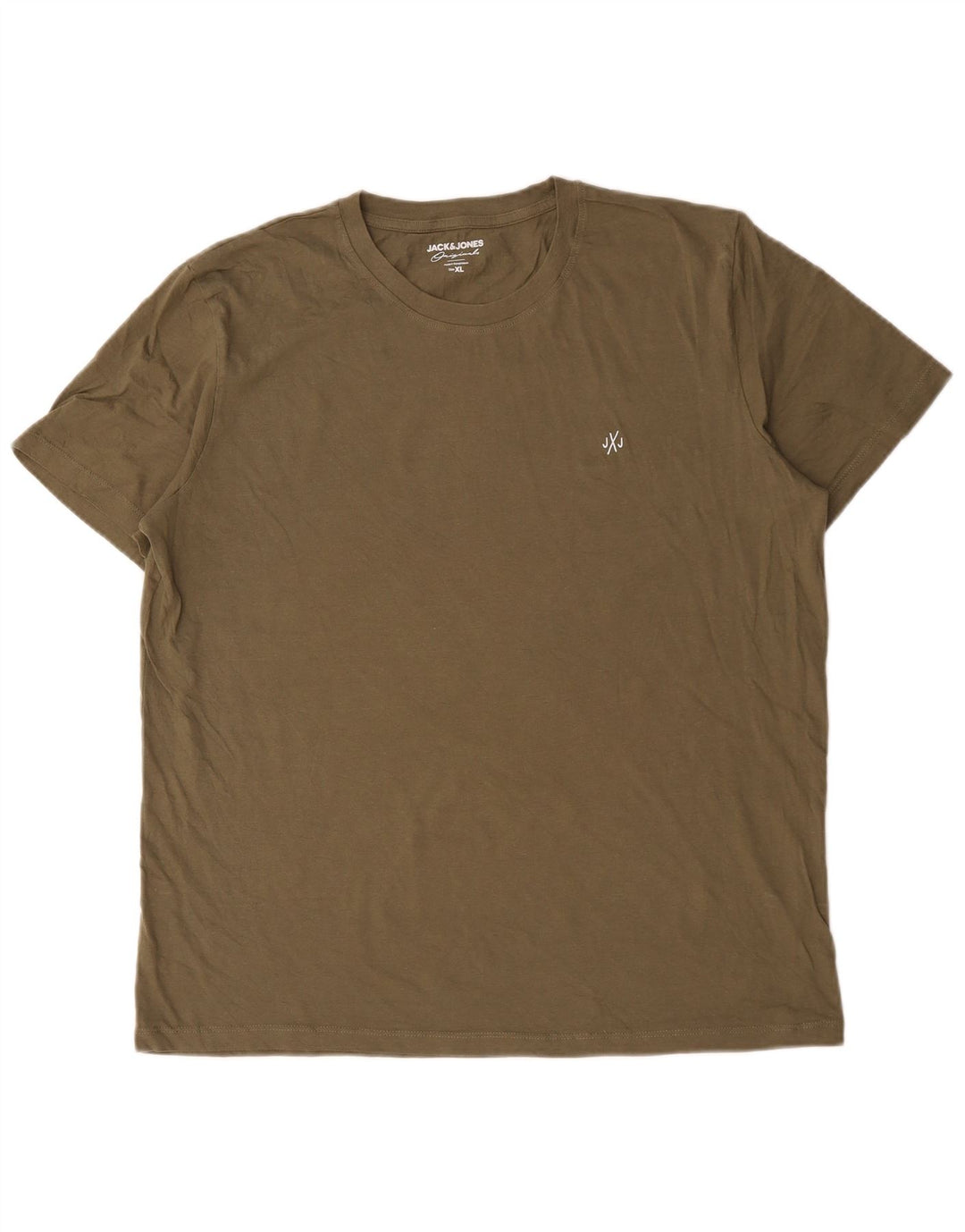 T-shirt da uomo Jack & Jones Top XL in cotone kaki