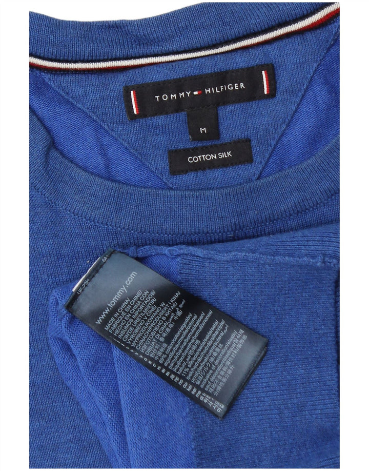Maglione maglione girocollo da uomo Tommy Hilfiger cotone blu medio