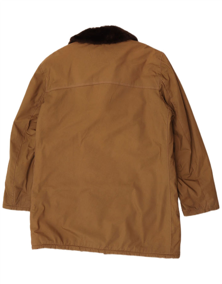 Cappotto Sherpa vintage da uomo IT 58 4XL Beige