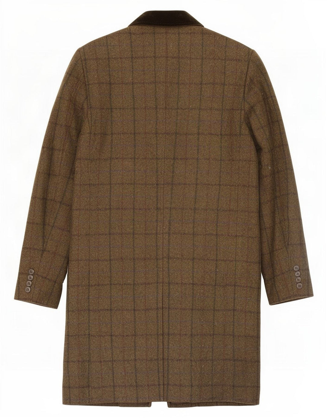 Cappotto da uomo Marks & Spencer UK 38 Lana a quadri kaki medio