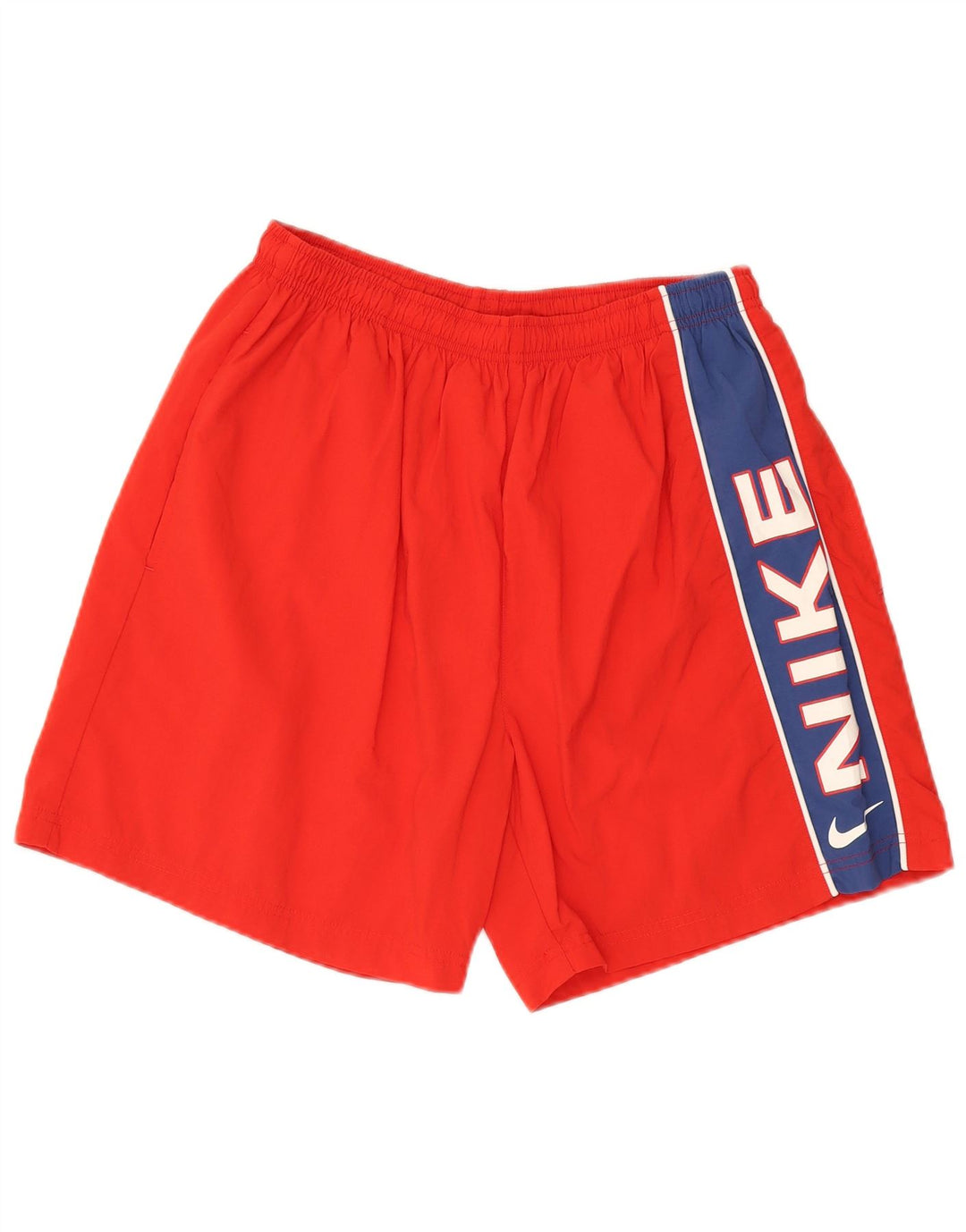 Pantaloncini sportivi Nike da uomo con grafica grande, nylon color block rosso