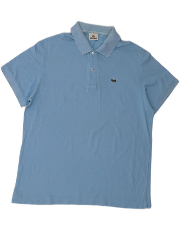 Polo da uomo Lacoste taglia 6 XL in cotone blu