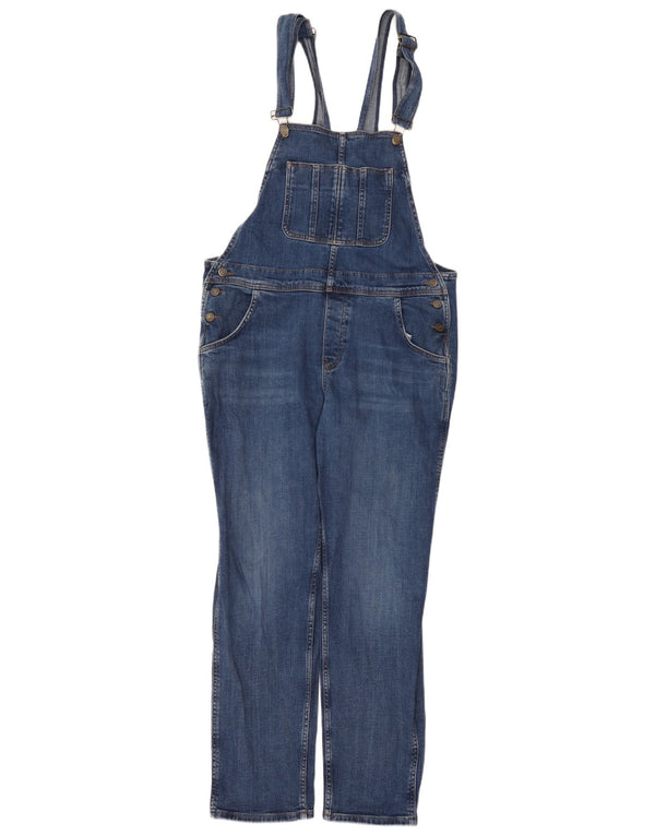 Fat Face Womens Dungarees Slim Jeans UK 14 Large W38 L29 Blue Cotton