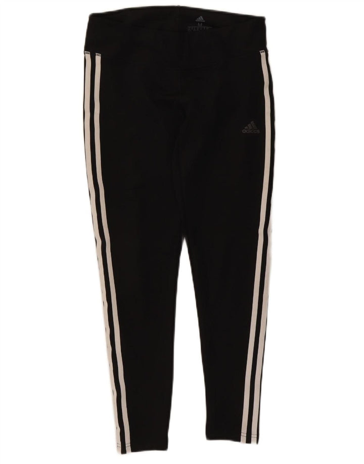Leggings ADIDAS Climalite da donna UK 12/14 Poliestere nero medio