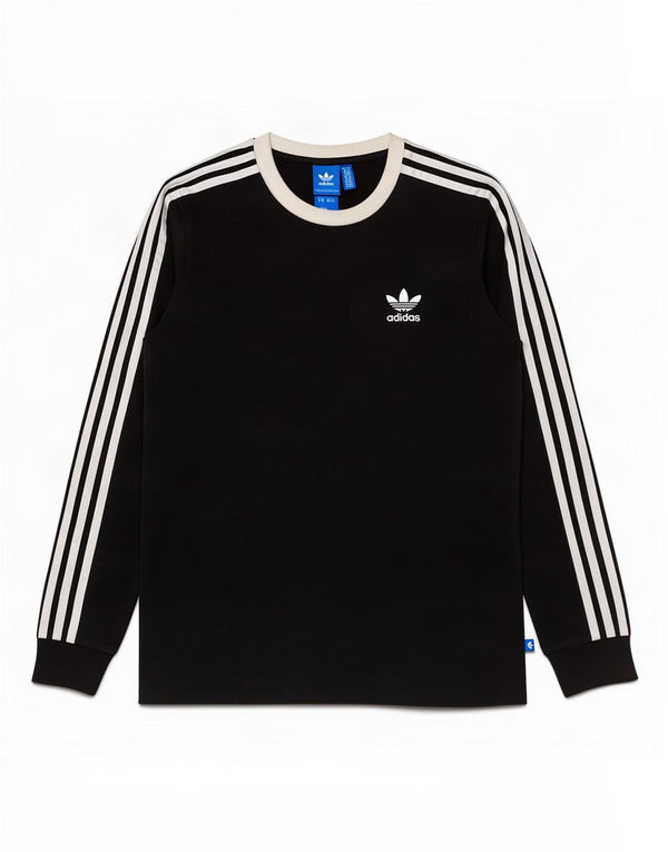 Top Adidas da donna a manica lunga UK 12 medio nero cotone