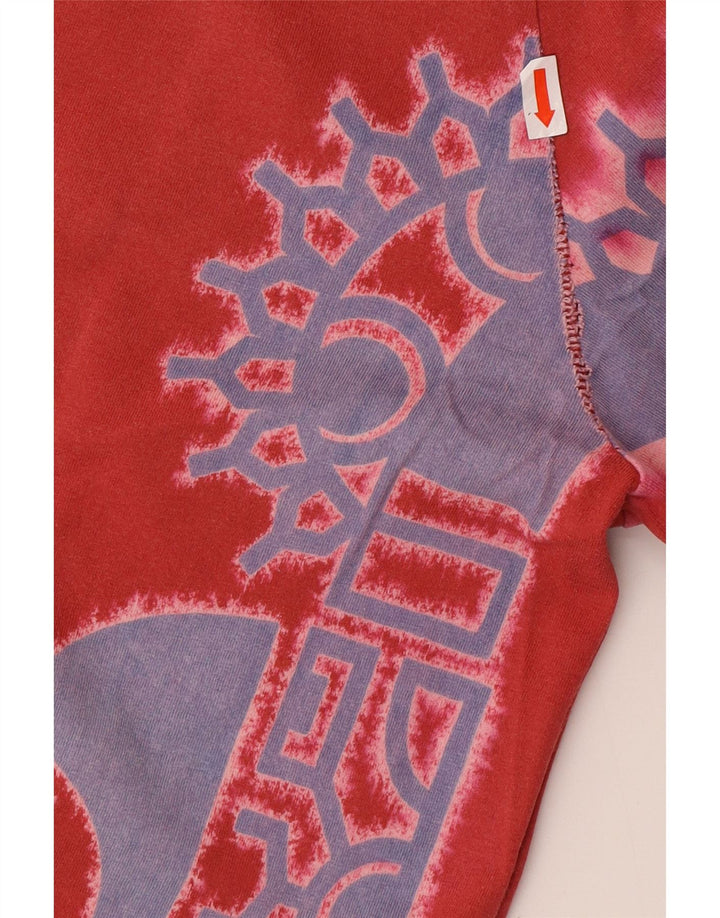 REPLAY T-shirt grafica da uomo Top grande in cotone rosso