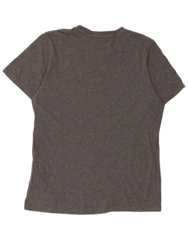 T-shirt Adidas da uomo Top Large in cotone grigio